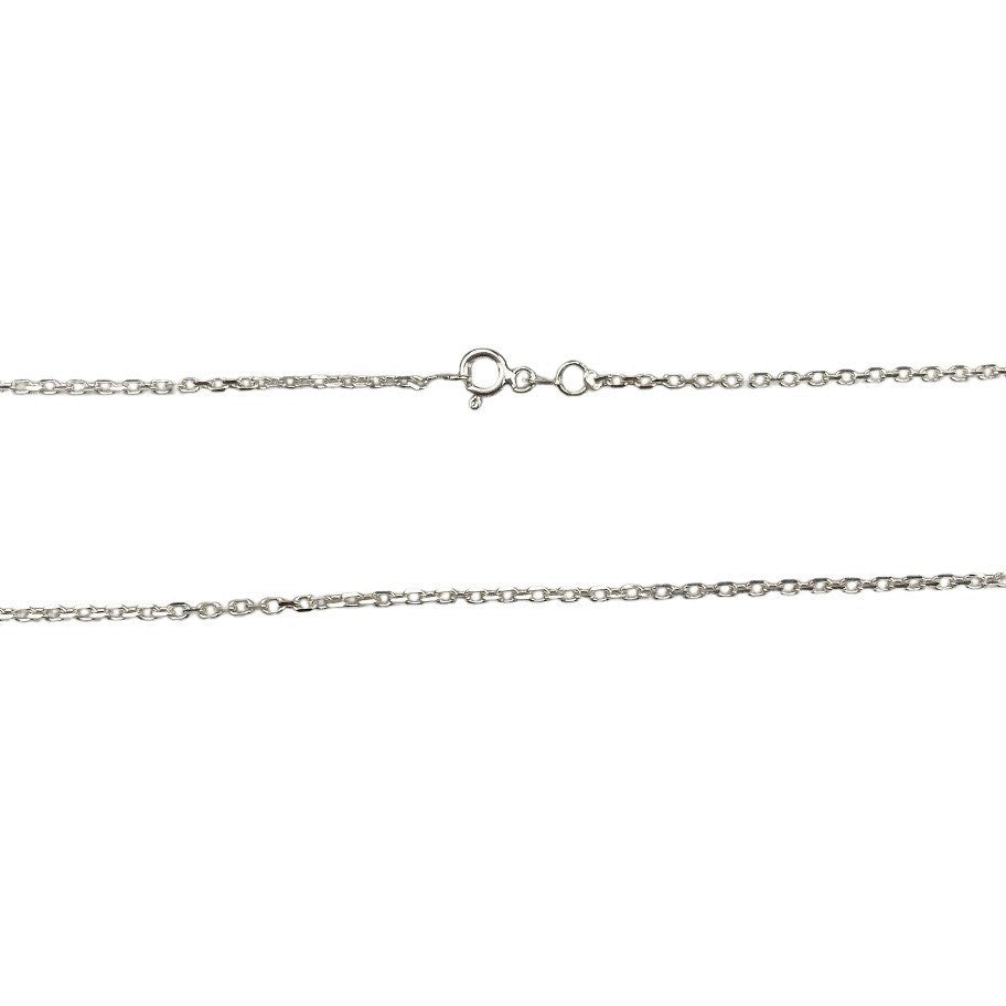 Lantisor din Argint 925, model extra-size cu zale patrate, 80 cm - vivimall.ro