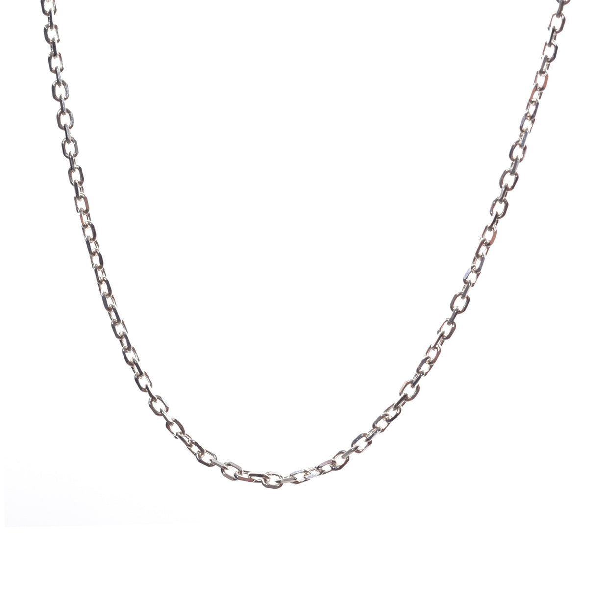 Lantisor din Argint 925, model extra-size cu zale patrate, 80 cm - vivimall.ro