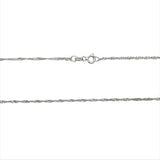 Lantisor din Argint 925 model Rasucit 39 cm - vivimall.ro