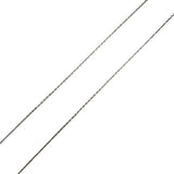 Ródiummal bevont 925-ös ezüst lánc, 38 cm