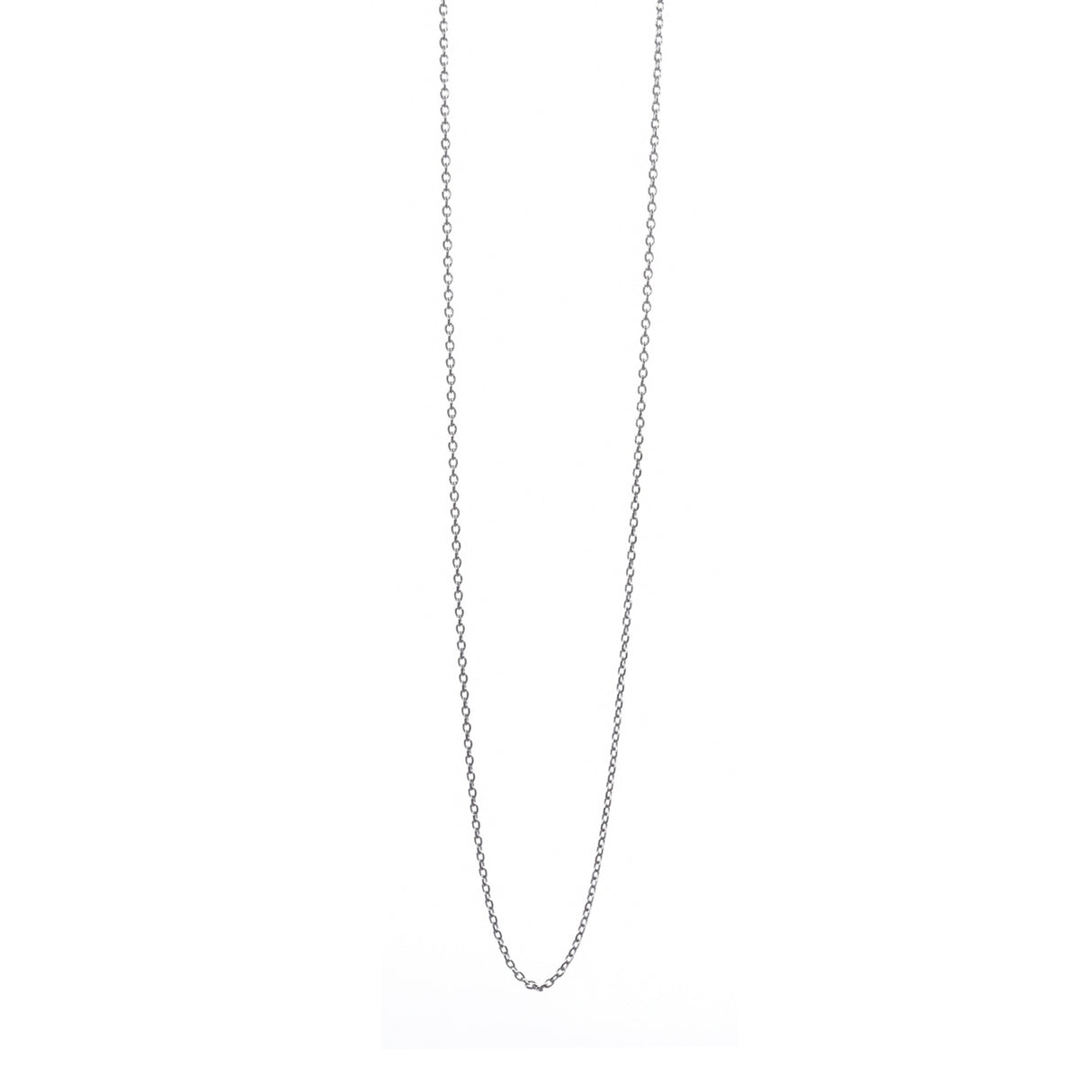 Ródiummal bevont 925-ös ezüst lánc, 38 cm