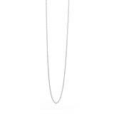 Ródiummal bevont 925-ös ezüst lánc, 38 cm