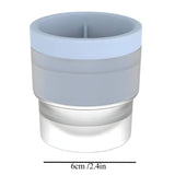 Forma pentru Gheata, Flippy, Sfera XL 6 cm, Silicon Alimentar Premium, Reutilizabila, Topire Lenta pentru Whiskey si Cocktail, Design Stackable, Albastru