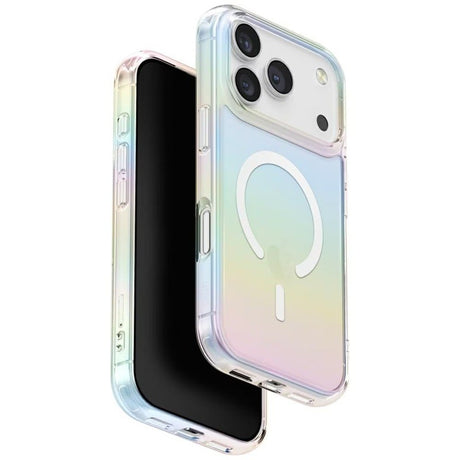Husă Cameleon iPhone 17 Pro Max, efect holografic activ sub lumină directă, detaliu spate