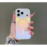 Husă Cameleon iPhone 17 Pro cu magnet N52 MagSafe integrat, detaliu spate holografic