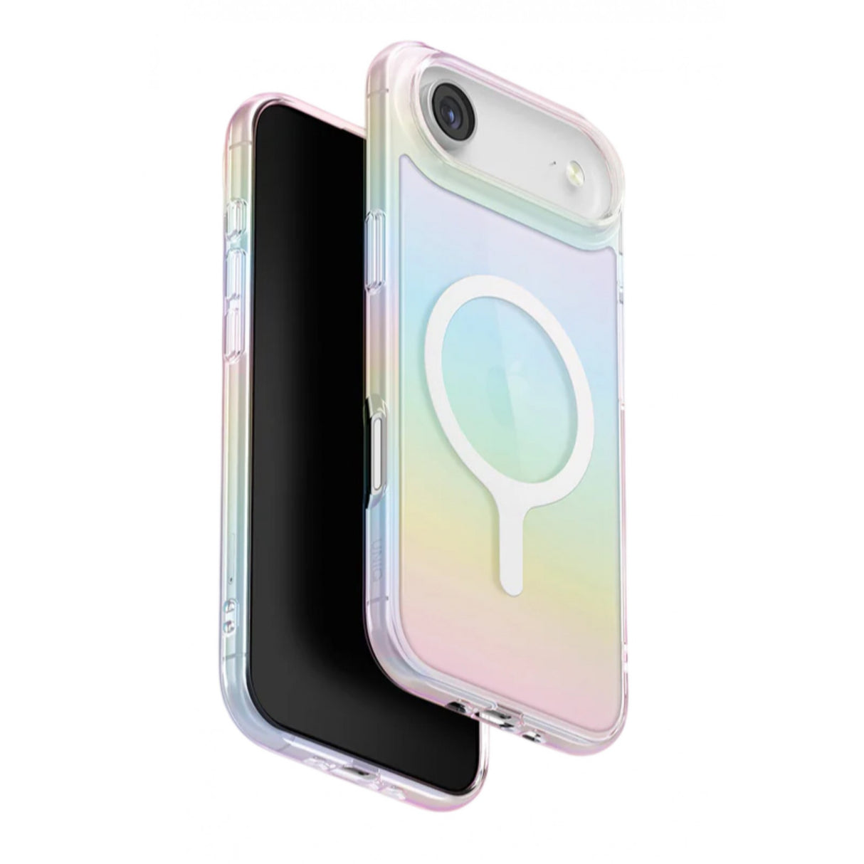Husă iPhone 17 Air Model Cameleon MagSafe, efect gradient multicolor, vedere frontală
