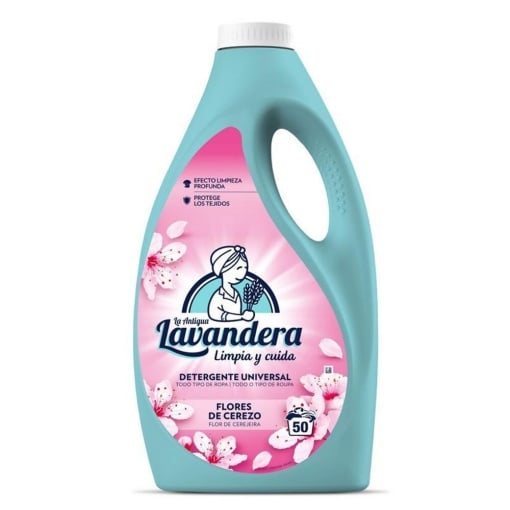 Lavandera — Detergent lichid pentru rufe, 2,5 L (Flori de cireș) - vivimall.ro