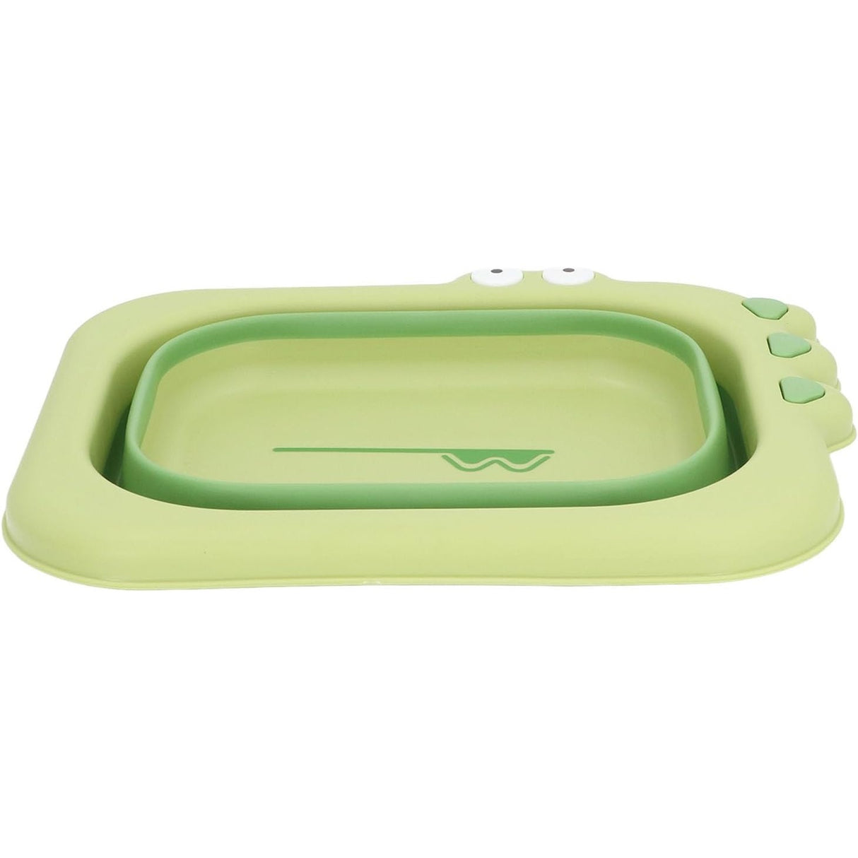 Lavoar Pliabil, Pentru Copii, Din Pp/Tpe, Portabil, Model Crocodil, 30X24.5X9 Cm - vivimall.ro