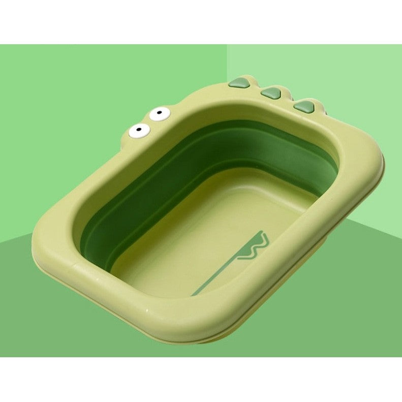 Lavoar Pliabil, Pentru Copii, Din Pp/Tpe, Portabil, Model Crocodil, 30X24.5X9 Cm - vivimall.ro