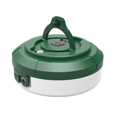 Lumină de camping LED încărcare USB, Vivimall, șir colorat, pentru aer liber, cort, Distanta 10 metri, 1800mAH, 10.5x4.3 cm, Alb Verde - vivimall.ro