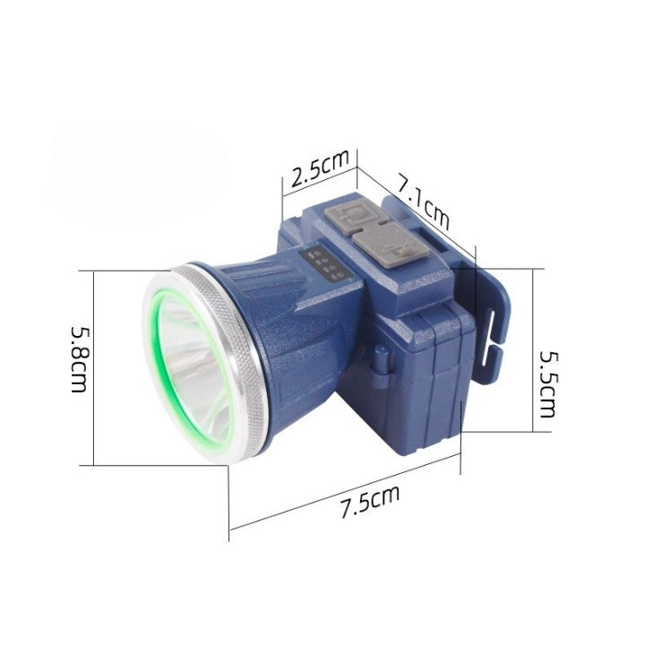 Fejre szerelhető LED-es zseblámpa, nagy hatótávolságú zoom, USB-n újratölthető, teleszkópos fényszóró, vízálló, állítható, kültéri horgászathoz, kempingezéshez, erős fény, zseblámpa