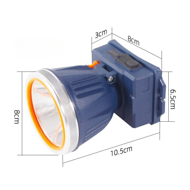 Fejre szerelhető LED-es zseblámpa, nagy hatótávolságú zoom, USB-n újratölthető, teleszkópos fényszóró, vízálló, állítható, kültéri horgászathoz, kempingezéshez, erős fény, zseblámpa