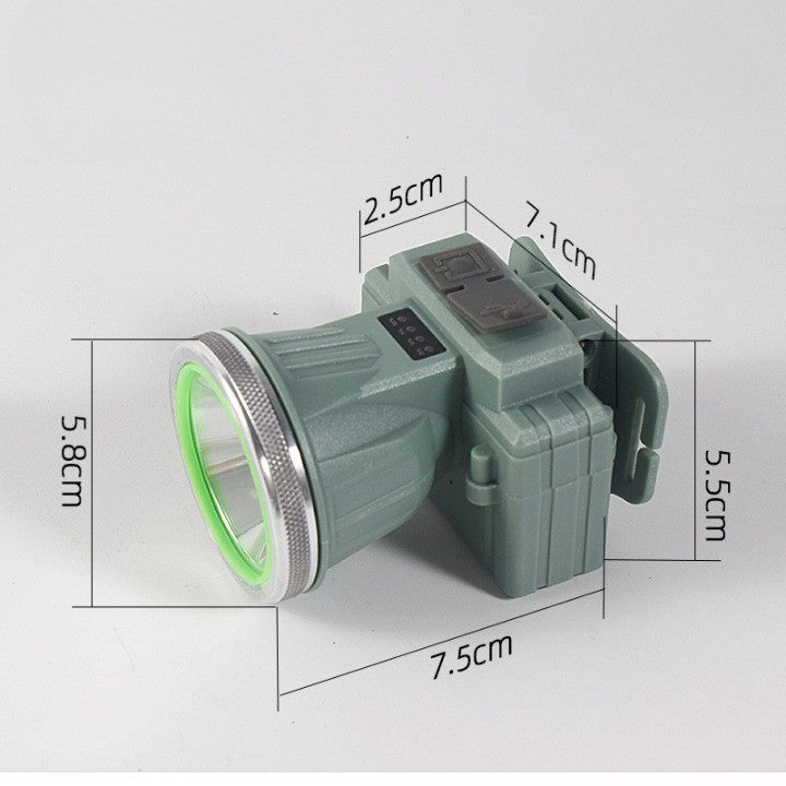 Fejre szerelhető LED-es zseblámpa, nagy hatótávolságú zoom, USB-n újratölthető, teleszkópos fényszóró, vízálló, állítható, kültéri horgászathoz, kempingezéshez, erős fény, zseblámpa