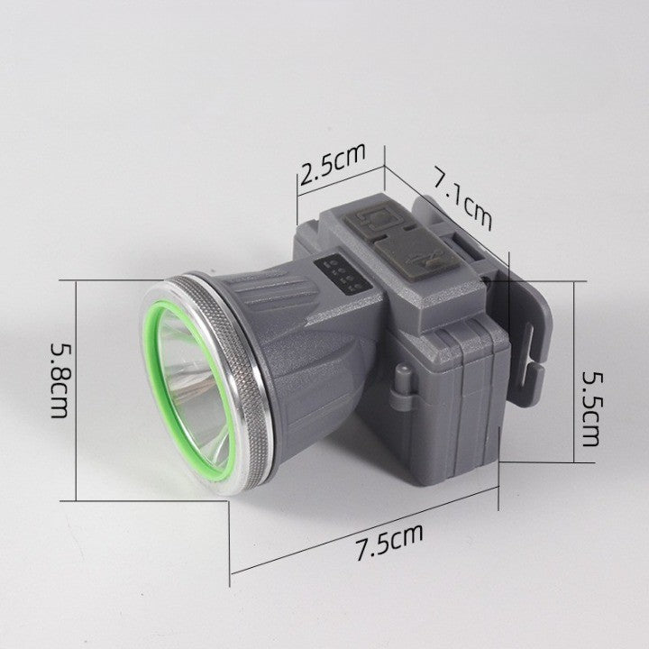 Fejre szerelhető LED-es zseblámpa, nagy hatótávolságú zoom, USB-n újratölthető, teleszkópos fényszóró, vízálló, állítható, kültéri horgászathoz, kempingezéshez, erős fény, zseblámpa