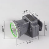 Fejre szerelhető LED-es zseblámpa, nagy hatótávolságú zoom, USB-n újratölthető, teleszkópos fényszóró, vízálló, állítható, kültéri horgászathoz, kempingezéshez, erős fény, zseblámpa
