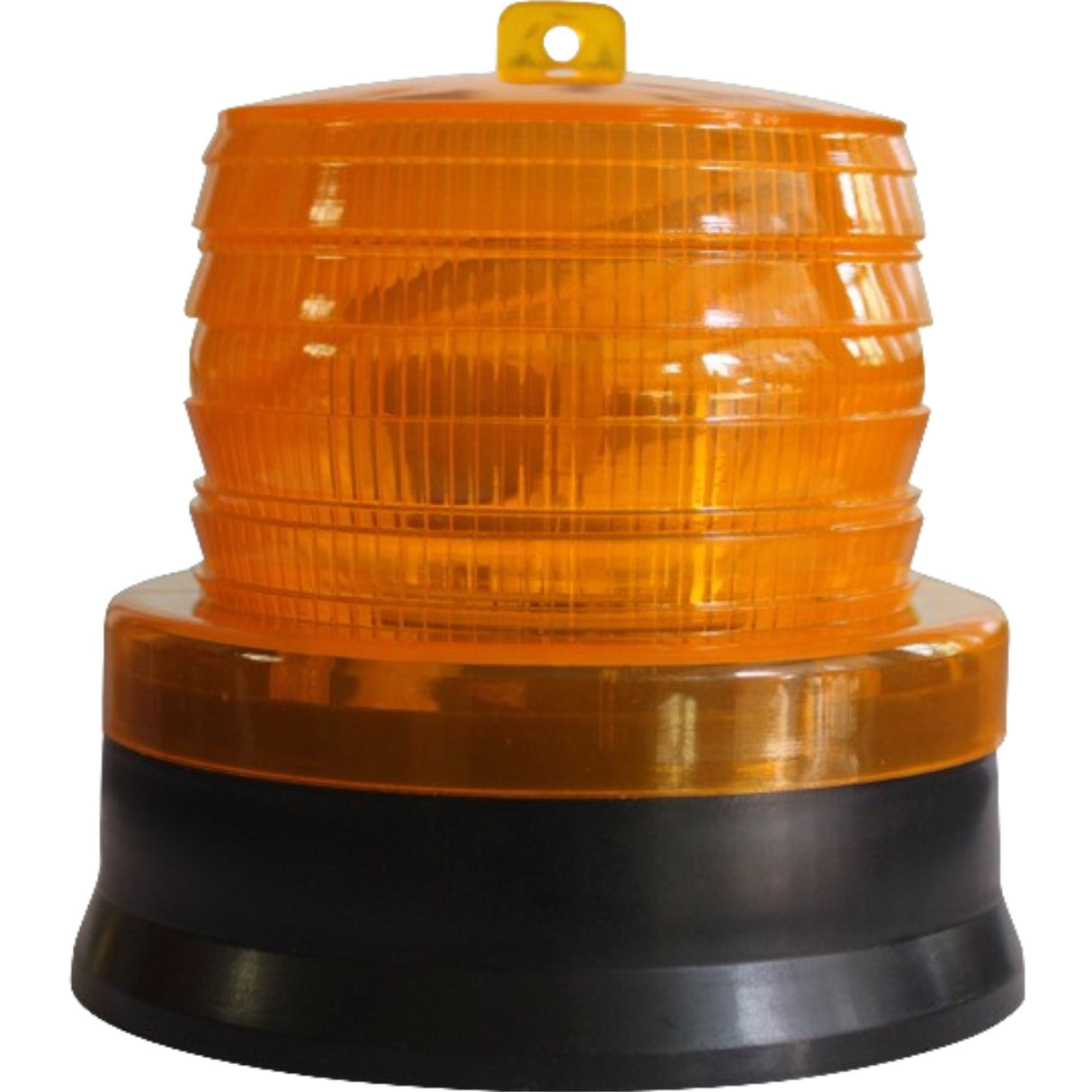 LED galben intermitent de atentionare cu incarcare solara Vivimall, 1.2 V, rezistent la apa IP65, panou solar incorporat, 11.5 x 11.6 cm, galben - vivimall.ro