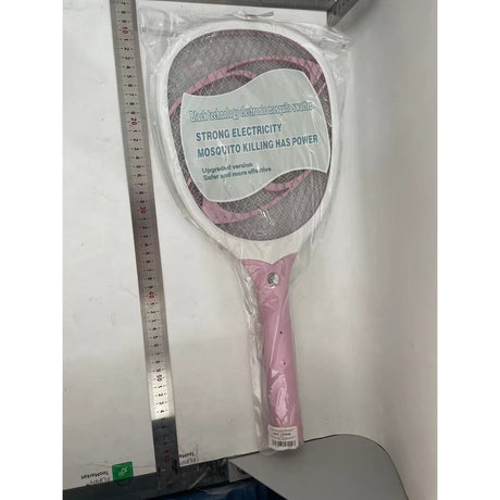 Paleta Electrica pentru Tantari, Muste sau Insecte LED, Vivimall, Plastic, Casa si Gradina, Anti-insecte, Alb-Roz - vivimall.ro