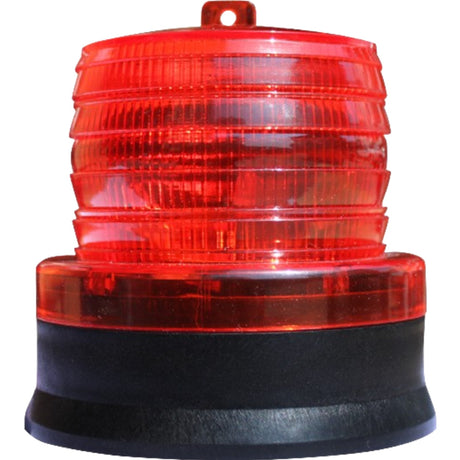 Piros napelemes figyelmeztető villogó LED | RedLed