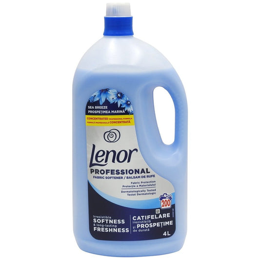 Balsam pentru Rufe, LENOR, Professional Prospetimea Marina, 4 L, 200 Spalari - vivimall.ro
