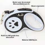 Lesă Retractabilă Câini 3M Bleu | PetPro