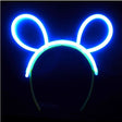 Cordelută decorativă fluorescentă albastru din plastic Vivimall, vedere frontală, accesoriu petrecere