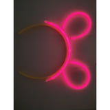 Cordeluta Decorativa, Vivimall, din Plastic, Fluorescenta, Accesoriu Petrecere, Rosu - vivimall.ro