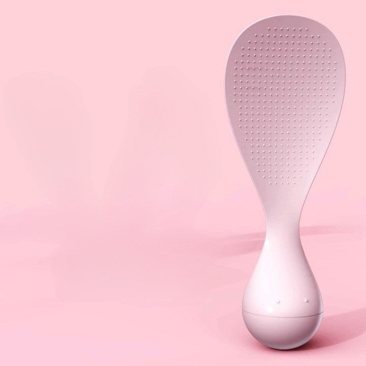 Lingura de Orez Termorezistenta, Vivimall, Roz, cu Baza Antialunecare, Perfecta pentru Preparare si Servire - vivimall.ro