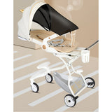 Carucior Sport Flippy 3in1, 6-36 Luni, Reversibil, Pliabil, Tavita pentru Masa, Pozitie de Somn, Centura de Siguranta, Roti 360, Suport Pahar, Copertina pentru Soare, 33x66x85cm, Alb Model Pisica - vivimall.ro