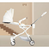 Carucior Sport Flippy 3in1, 6-36 Luni, Reversibil, Pliabil, Tavita pentru Masa, Pozitie de Somn, Centura de Siguranta, Roti 360, Suport Pahar, Copertina pentru Soare, 33x66x85cm, Alb Model Pisica - vivimall.ro