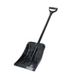 Lopată zăpadă din ABS și aliaj aluminiu, 96 cm, mâner detașabil, vedere frontală completă, culoare negru