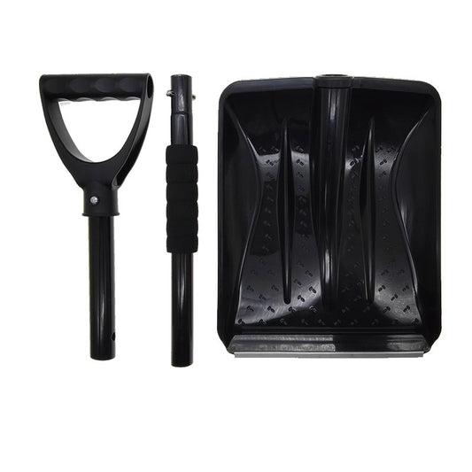 Lopata de Zapada, Vivimall, Multifunctionala, Demontabila, cu Maner Antiderapant, Aluminiu, Plastic, Solutia pentru Iarna, pentru Deszapezire, 80x11x25.7 cm, Neagra - vivimall.ro