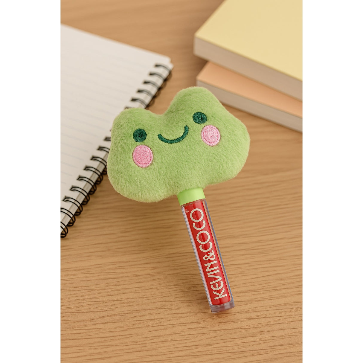 Luciu de Buze, Kevin&Coco, Animat de Plus, Model Broasca, Verde - vivimall.ro