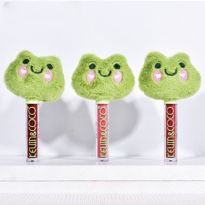 Luciu de Buze, Kevin&Coco, Animat de Plus, Model Broasca, Verde - vivimall.ro