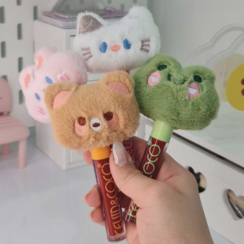 Luciu de Buze, Kevin&Coco, Animat de Plus, Model Broasca, Verde - vivimall.ro