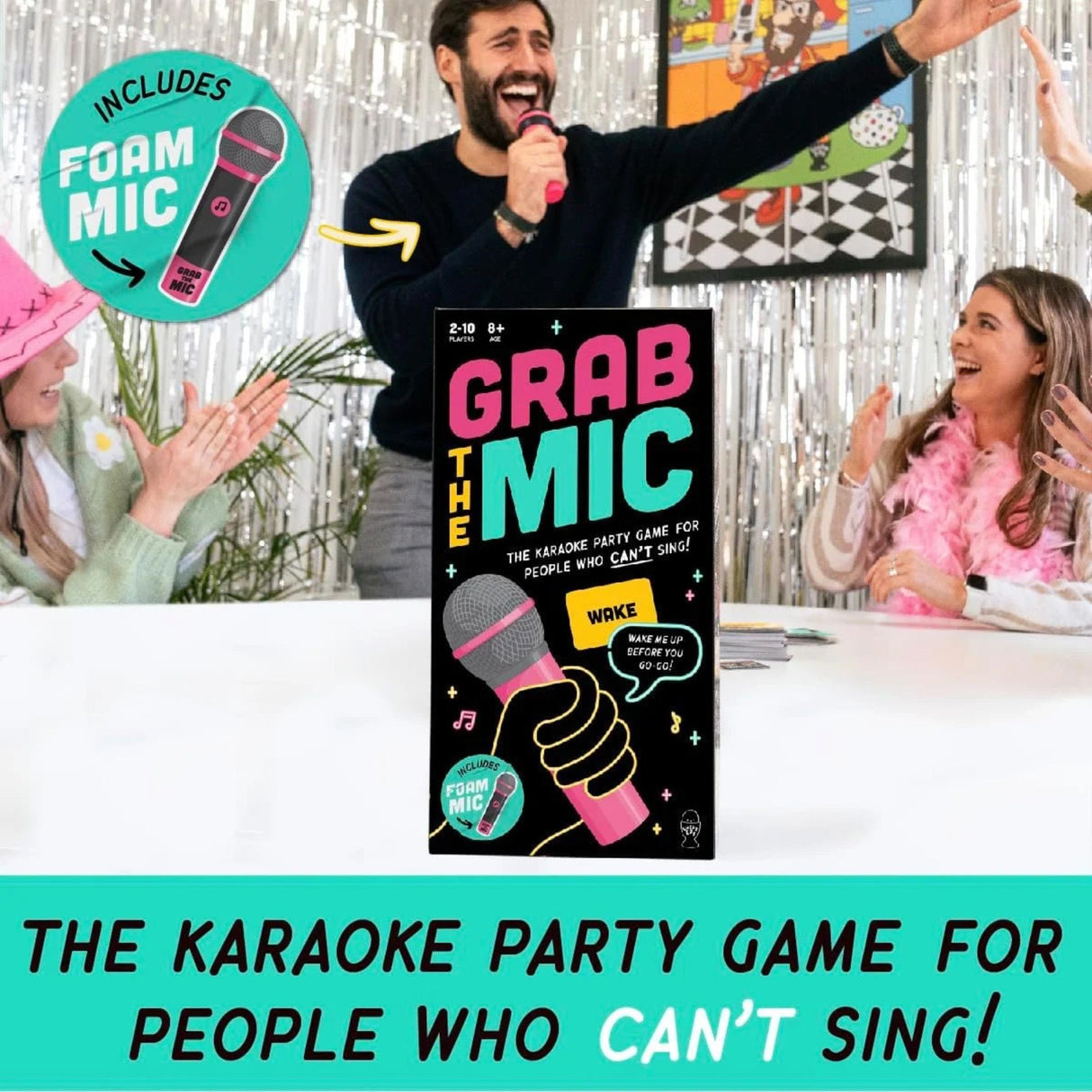 Tablă de joc Grab The Mic Flippy cu multiple moduri de joc și niveluri de dificultate