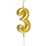 Torta gyertya, 3-as modell, parti, paraffin,
