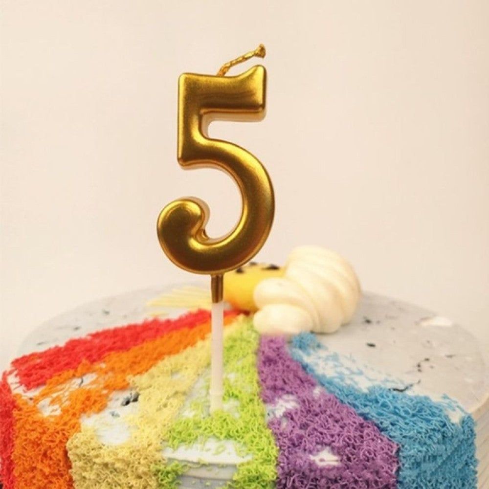 Torta gyertya, 5-ös modell, parti, paraffin,