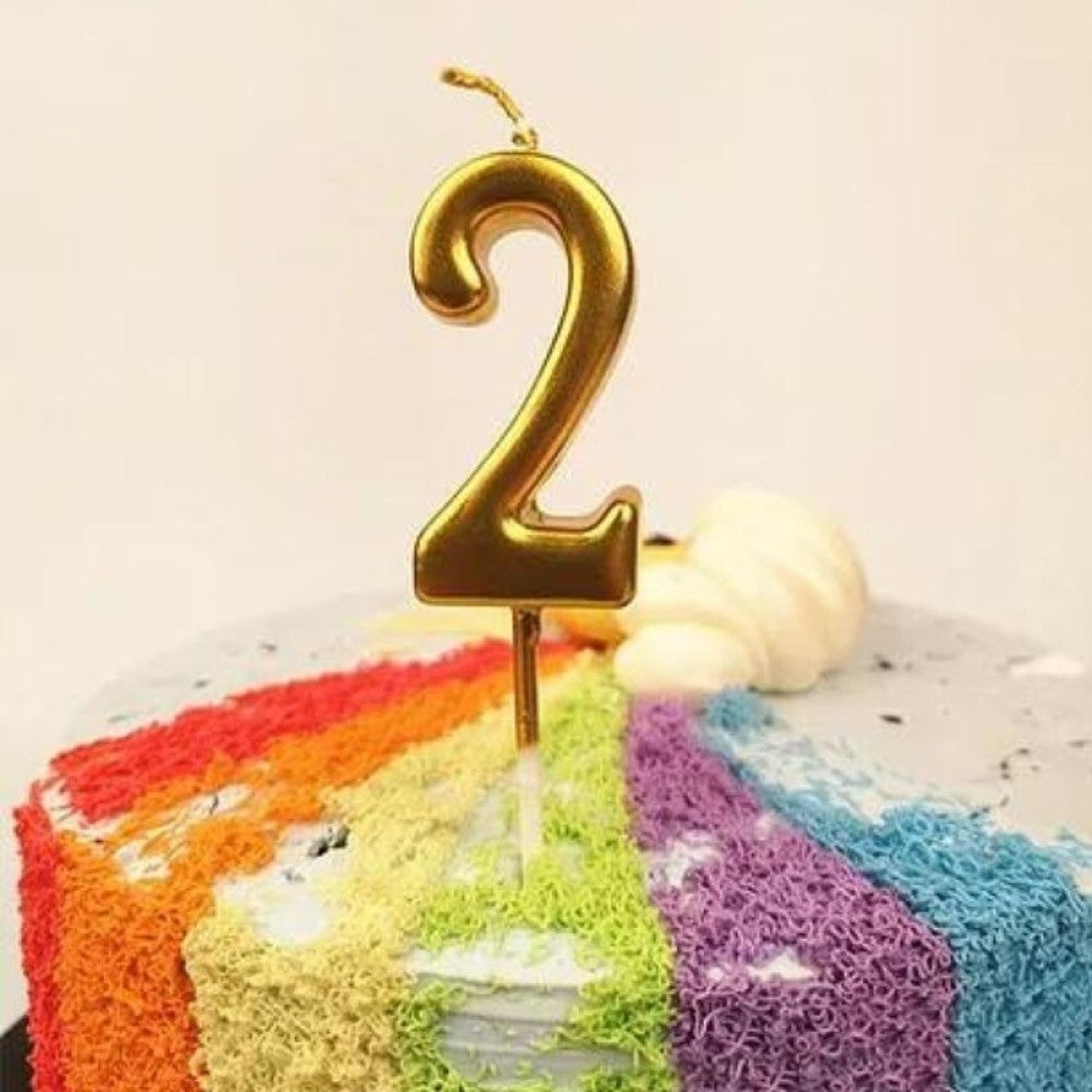 Torta gyertya, 2-es modell, parti, paraffin,