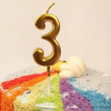 Torta gyertya, 3-as modell, parti, paraffin,