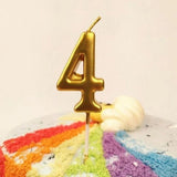 Torta gyertya, 4-es modell, parti, paraffin,
