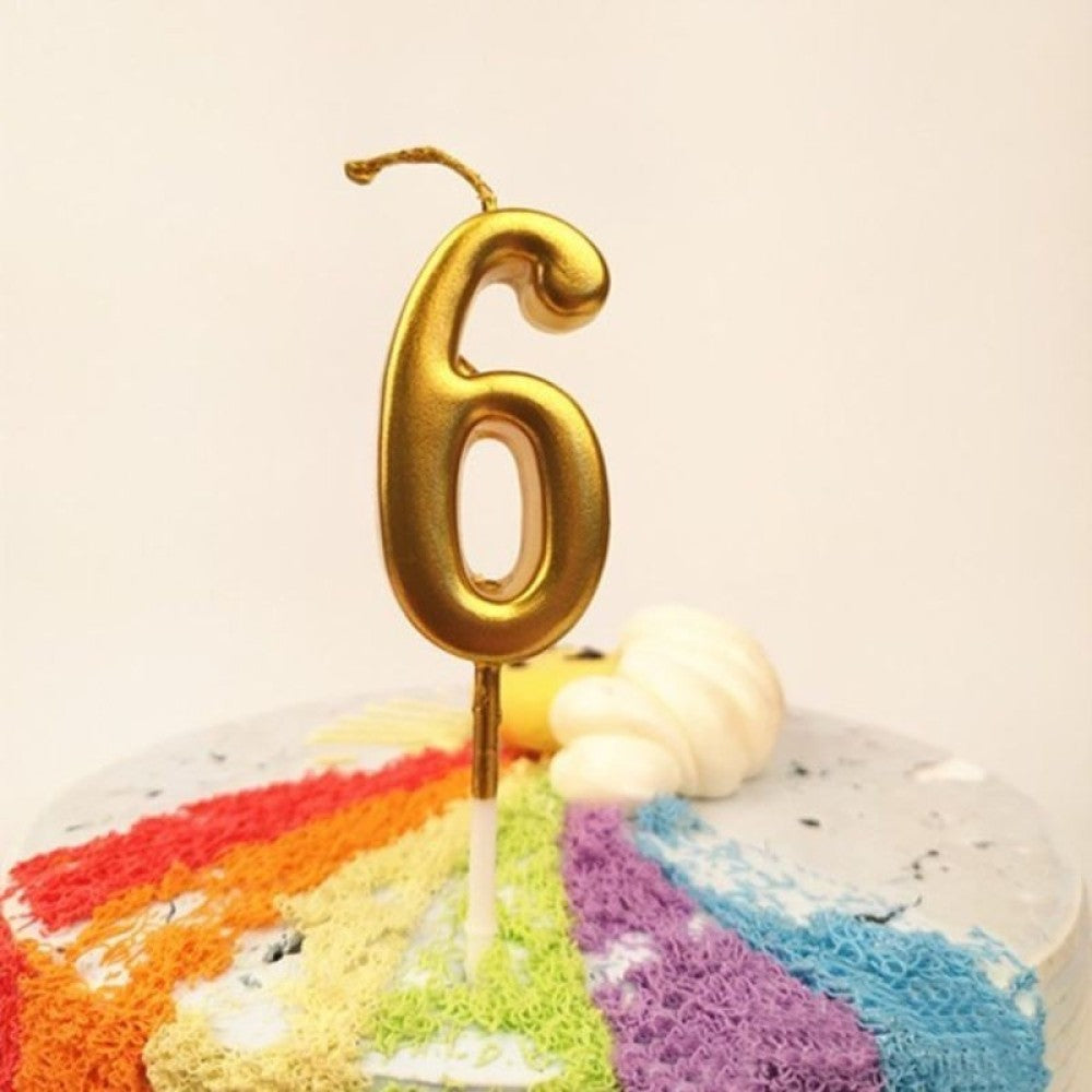 Torta gyertya, 6-os modell, parti, paraffin,