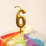 Torta gyertya, 6-os modell, parti, paraffin,