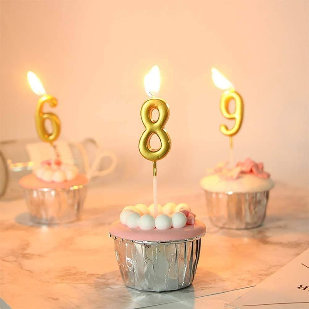 Torta gyertya, 6-os modell, parti, paraffin,