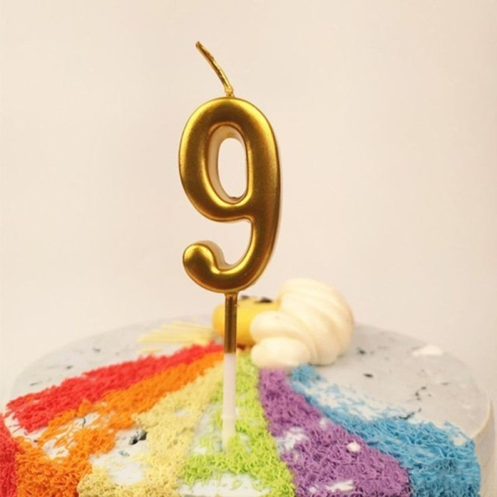 Torta gyertya, 9-es számú modell, parti, paraffin,
