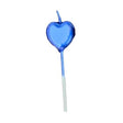 Lumanare de Tort, Vivimall, Model Inima, Party, 8.5 x 3 cm, Albastru - vivimall.ro