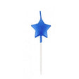 Lumanare de Tort, Vivimall, Model Steluta, Party, 8.5 x 3.2 cm, Albastru - vivimall.ro