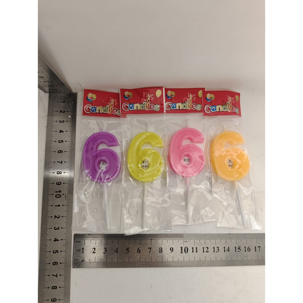 Lumanare Tort, cifra 6, Vivimall, Culoare Random - vivimall.ro