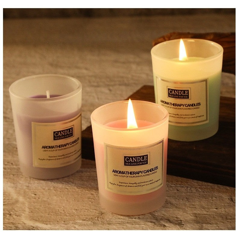 Lumanare Parfumata, Vivimall, Model Borcan Translucid, 6.2 x 5.2 cm, Aroma de Trandafir, Roz - vivimall.ro