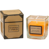 Lumanare Parfumata, Vivimall, Model Pahar Transparent, cu Ulei Esential, 4.8 x 5.4 x 5.5 cm, Aroma de Portocala, Portocaliu - vivimall.ro