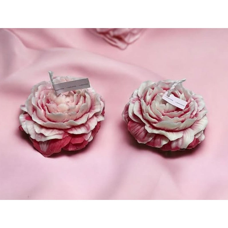 Lumanare Parfumata, Vivimall, Model Trandafir, Ardere 10h, 70 g, 7.5 x 3.5 cm, Parfum de Trandafir, Rosu - vivimall.ro